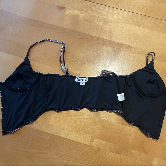 TIC TOC Cropped Molded Cup Corset/Bustier Size Small - Picture 4 of 9